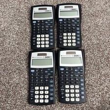TI-30XIIS Scientific Calculator Texas Instruments - Lot of 4 - Tested