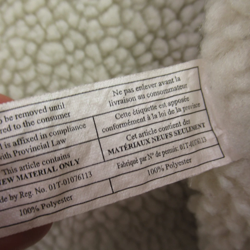 J. Chaqueta Crew Para Hombre Pequeña Manga Larga Exterior Forrada de Vellón Botón Bolsillos Frontales Foto 3 de 4