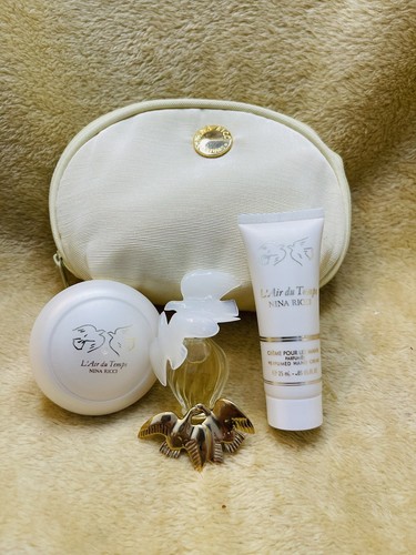 Rare Vintage Nina Ricci L'air Du Temps gift set With Gold Dove Pin - Picture 1 of 5