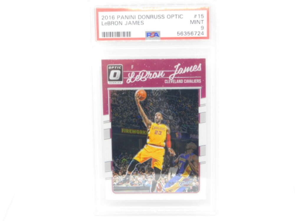 2016-17 Donruss Optic #15 LeBron James Cleveland Cavaliers PSA 9