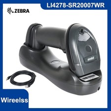 Zebra Symbol LI4278-SR20007WR 1D Wireless Bluetooth Handheld USB Barcode Scanner