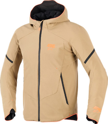 ALPINESTARS 3200226-8038-XL Aeroshell Waterproof Jacket Dark Khaki Black Orange
