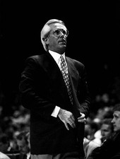 Indiana Pacers Head Coach Bob Hill stands on the sidelines during - Old Photo 1