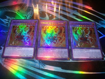 3x Lubellion the Searing Dragon 1st Edition Ultra Rare CH01-EN044 Yu-Gi-Oh!