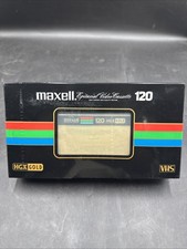 NEW Maxell HGX Gold T-120 VHS Epitaxial High Chroma High Quality Picture