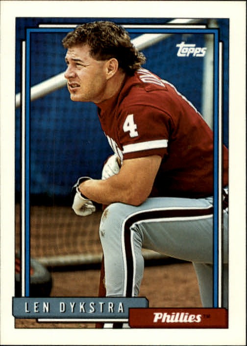 1992 Topps #200 Len Dykstra - BB