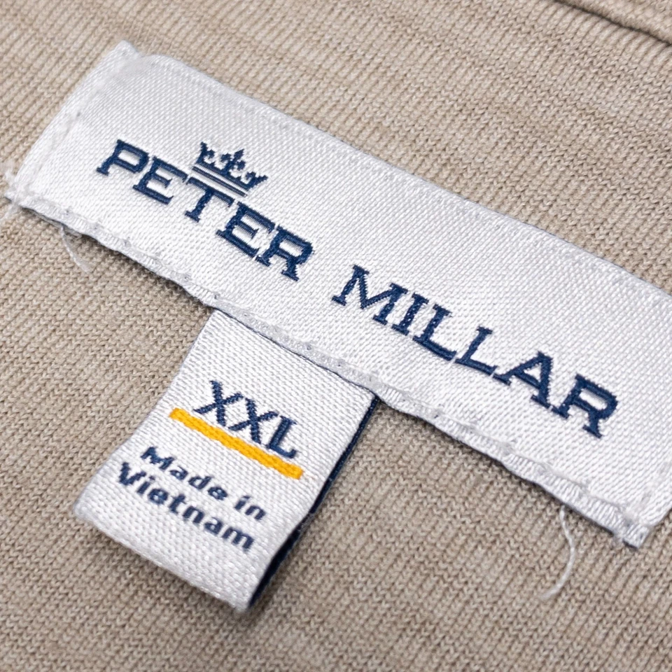 Pullover Peter Millar Golf 1/4 Cremallera Para Hombre 2XL Térmico Manga Larga Absorbente Elástico Foto 4 de 4