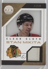 2013 Totally Certified Clear Cloth Jerseys Gold 4/10 Stan Mikita Patch HOF 0u7i