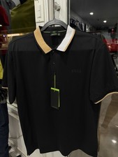 Hugo Boss Polo Size XL Black Color Spandex NEW WITH TAGS FREE SHIPPING  