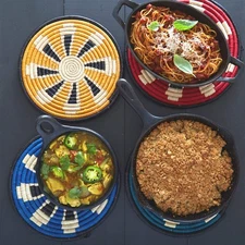 Trivets for Hot Dishes, Hot Pots and Pans, Thick Heat Resistant Large Coasters f