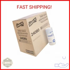 Genuine Joe-GJO24080 2-Ply Household Roll Paper Towels (Pack of 30) - WHITE