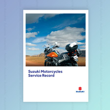 Suzuki Motorcycle Service Book blank for all sportsbikes, scooters, scramblers