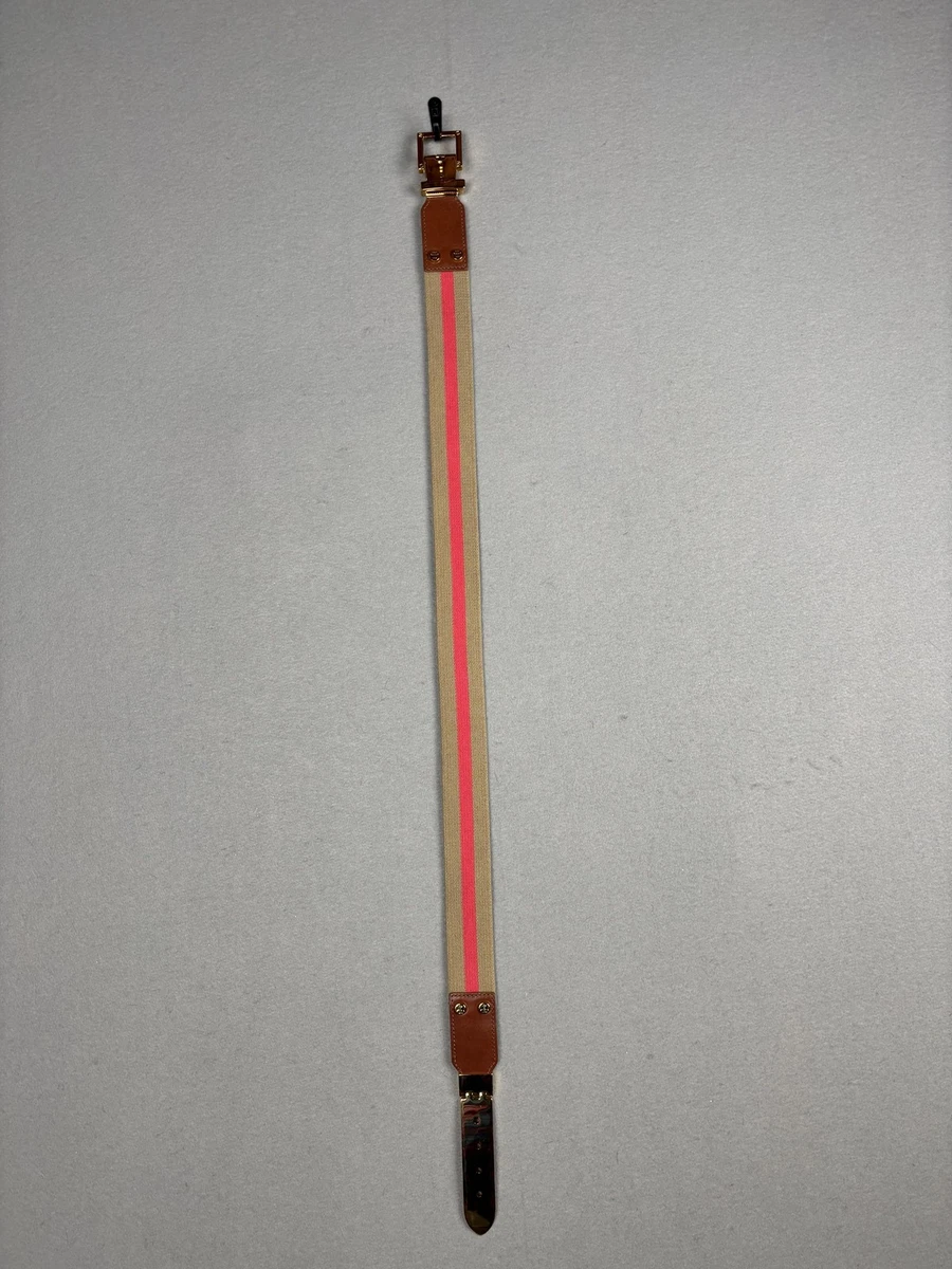 Tory Burch Web Striped Multicolor Belt Tory Burch Leather Striped Belts for Women for sale | eBay main image 4