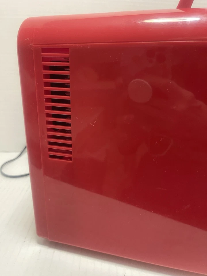 Igloo Retro Mini Nevera Rojo 4L/6-Lata Portátil Enfriador Calentador Mango Estante Foto 4 de 4