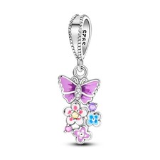 Butterfly Charm Fit for Bracelet,925 Sterling Silver Charms for Women Brace - 04
