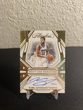 2023-24 Panini Flawless Karl-Anthony Towns Draft Gem Signatures Gold Auto #/10