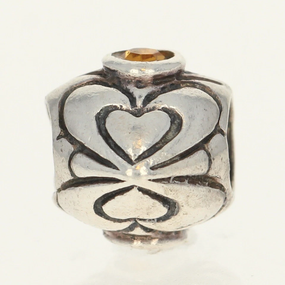 Chamilia RETIRADO Corazón Circonita cúbica Dije - Piedra de nacimiento de noviembre Plata de ley I-23 Foto 4 de 4