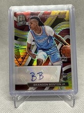 2021-22 Spectra Brandon Boston Jr. Aspiring Rookie Auto Asia Gold 1/3 Read Desc