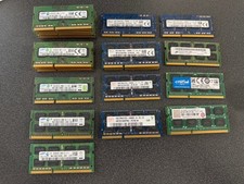 Lot of 27x 4GB Mixed PC3L-12800SPC3-10600 DDR3 Laptop RAM Modules Total 108GB