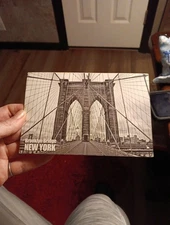 Antique Post Card From NY Brooklyn Bridge *RARE*