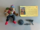Vintage TMNT Bebop Action Figure 1988 Playmates Complete w/weapons & ID card