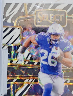 2023 panini select zebra diecut case hit zach charbonnet rookie