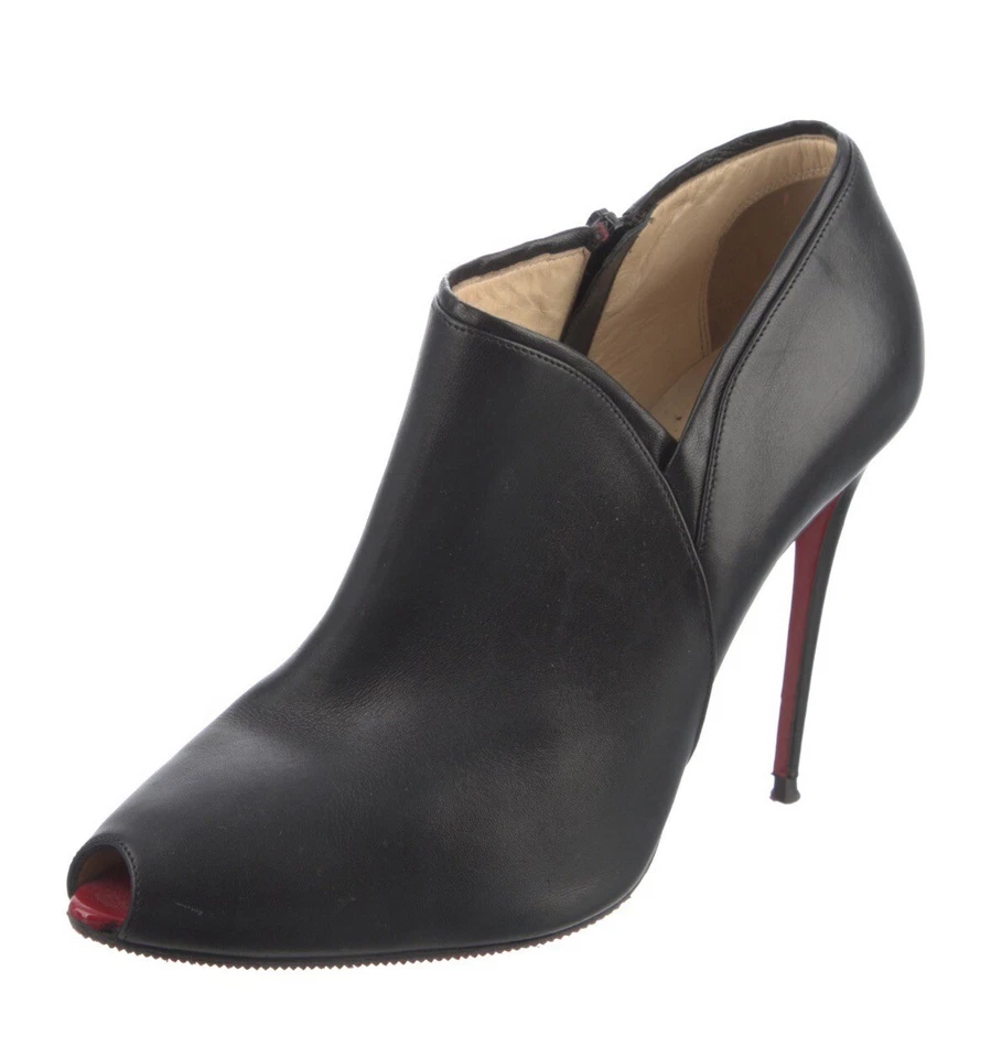 Christian Louboutin beautiful Peep-Toe Ankle Boot Women Size 9.5/IT 39.5 a steal - Image 2 of 4
