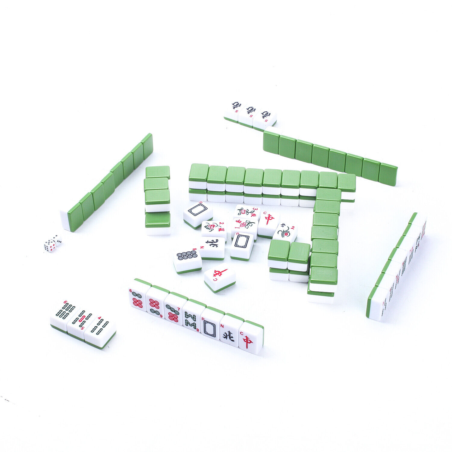 DFJU Jogos Mahjong chinês tradicional Mahjong conjunto doméstico grande  laranja Mahjong cartas festa Lazer jogo de abuleiro 144 cartas Mahjong com  bolsa festa estilo retro