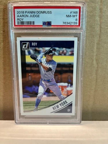 2018 Panini Donruss ROY Variation #148 Aaron Judge New York Yankees PSA 8