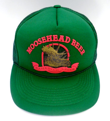 Vintage MooseHead Beer Canadian Lager Mesh SnapBack Trucker Hat Cap
