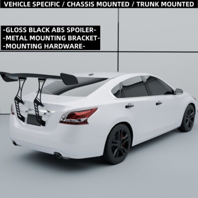 For Altima 2013-15 Custom Bracket Trunk Chassis Mount Kit Black GT Spoiler Wing