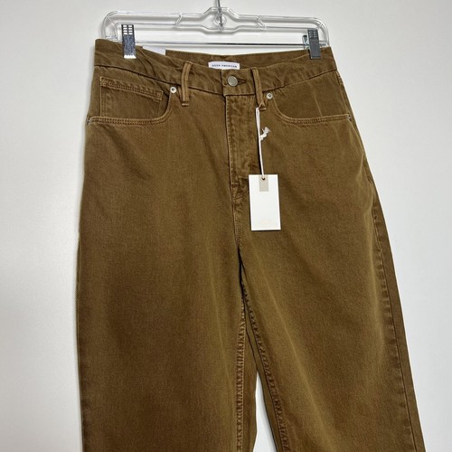 NWT Good American Denim Bronze 001 90’s Duster Tapered High Rise Size 6/28 - Picture 4 of 12