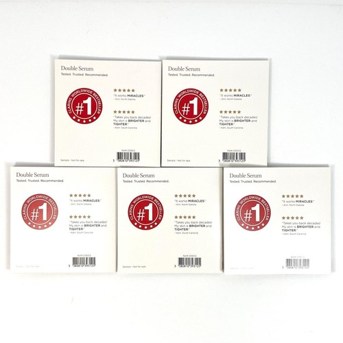 Clarins Double Serum Hydric + Lipídico Sistema Muestra 0.9 ml / 0.03 fl oz Lote de 5 - Imagen 3 de 7