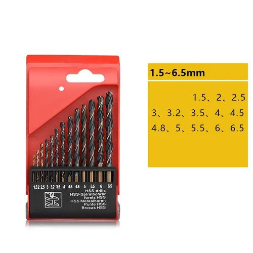 Broca espiral HSS de 0,5 mm-14 mm Broca de cobalto Broca de metal de acero inoxidable - Imagen 51 de 53