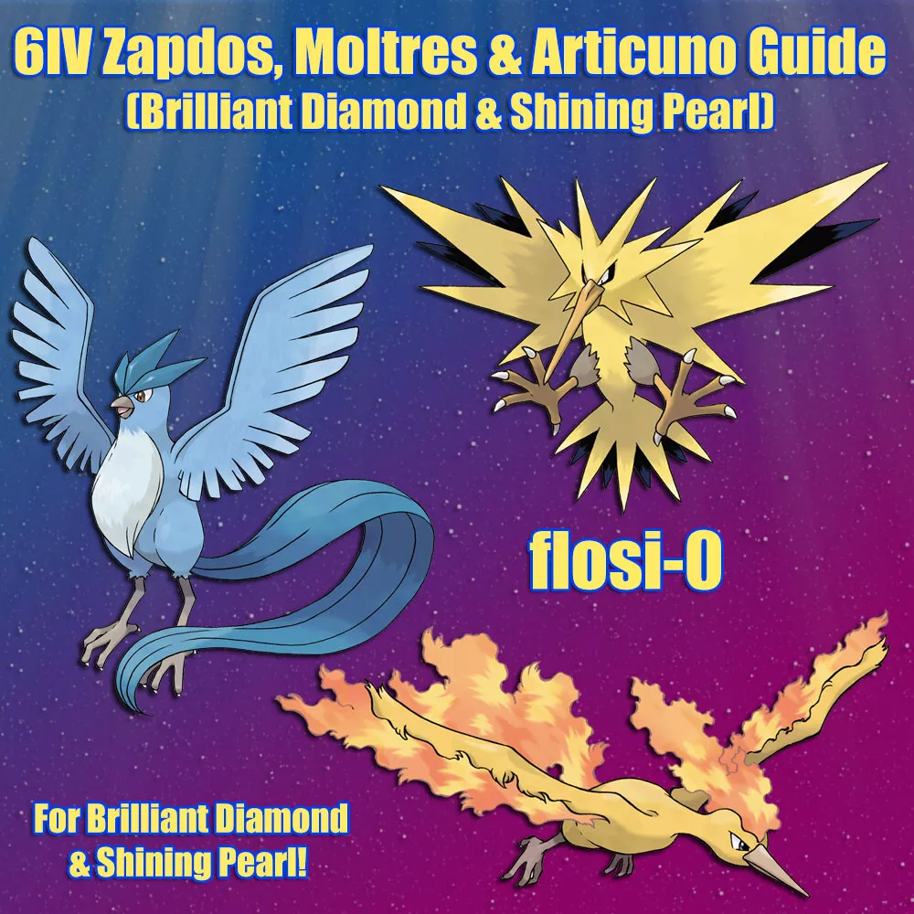 Shiny Moltres 6IV // Pokemon Brilliant Diamond & Shining Pearl 