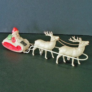 toy sleigh and reindeer