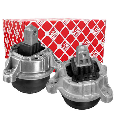 2x FEBI Motorlager Hydrolager L+R für BMW 5er F10 F11 2.0D 518D 520D 525D