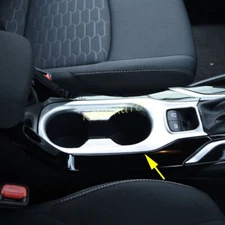For Toyota Corolla Cross Matte Chrome Interior Dashboard Cup Holder Cover Trims