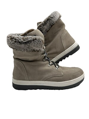 COUGAR STORM WINTER BOOTS MELODY WATERPROOF SUEDE FAUX FUR LACE-UP SZ 11