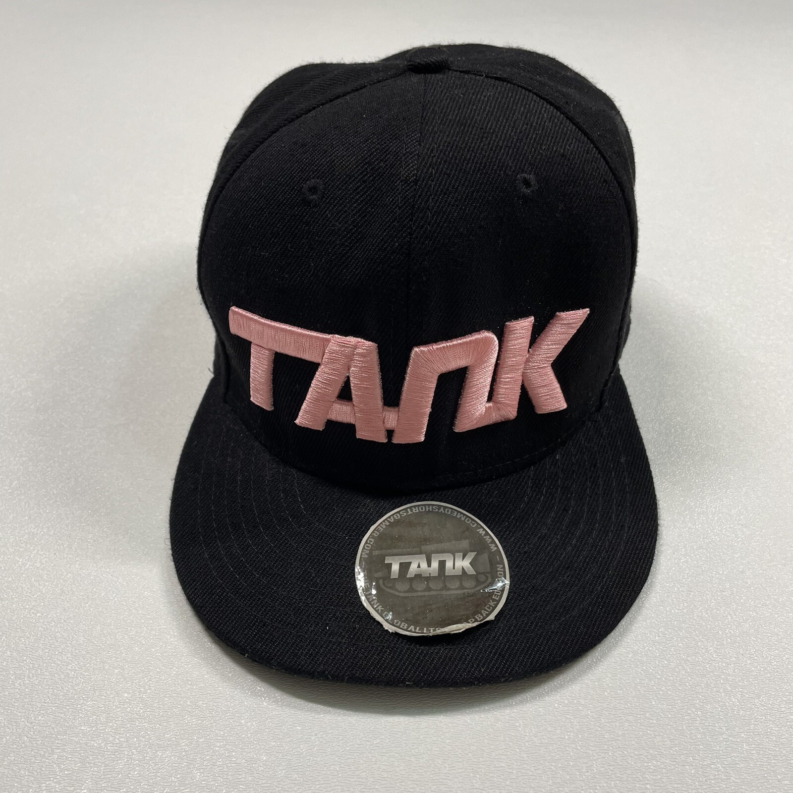 Tank By Deji Hat Cap Men’s Black Pink Snapback Embroidered