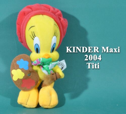 Kinder Maxi Italie 2004, peluche Looney Tunes, Titi peintre - Photo 1/1