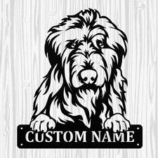 Personalized Irish Wolfhound Metal Sign, Dog Owner Wall Art, Memorial Gift