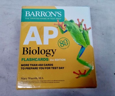 Barron's AP Biology Flashcards 2nd Edition 450+ Cards New, Sealed | eBay