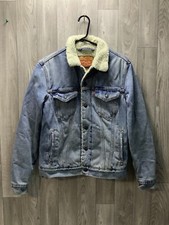 Women's Levi Sherpa Denim Jacket Size Small