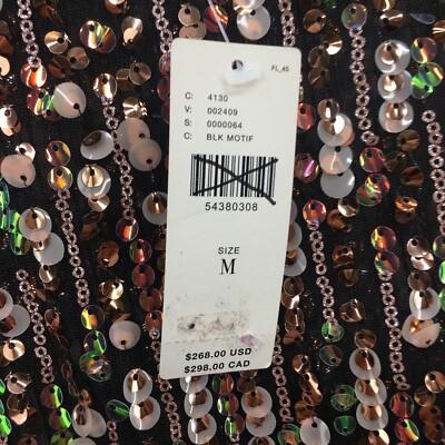 corey lynn calter sequin dress Corey Lynn Calter Sequin Party Midi Dress Womens Medium Multicolor Sheer NEW