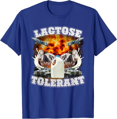 Lactose Tolerant Funny Trending Meme T-Shirt - Picture 6 of 10