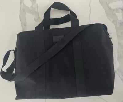 Giorgio Armani Duffle Black Shoulder Hand Bag Gym Weekender Travel