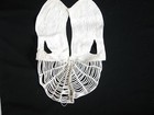 VTG COTTON LINEN BATTENBURG LACE BUTTON COLLAR IVORY WHITE — photo 9