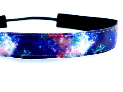 Space headband. Space gift. Nonslip Headband. Galaxy. Space Coast marathon