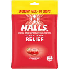 Halls Relief Sugar Free Drops Economy Pack, 70 Count